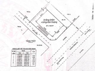 Bán tòa nhà góc 2 mt đông du p.bến nghé q1, dt 13x19m cn 258m2 kc 2 hầm 8 tầng giá 360 tỷ