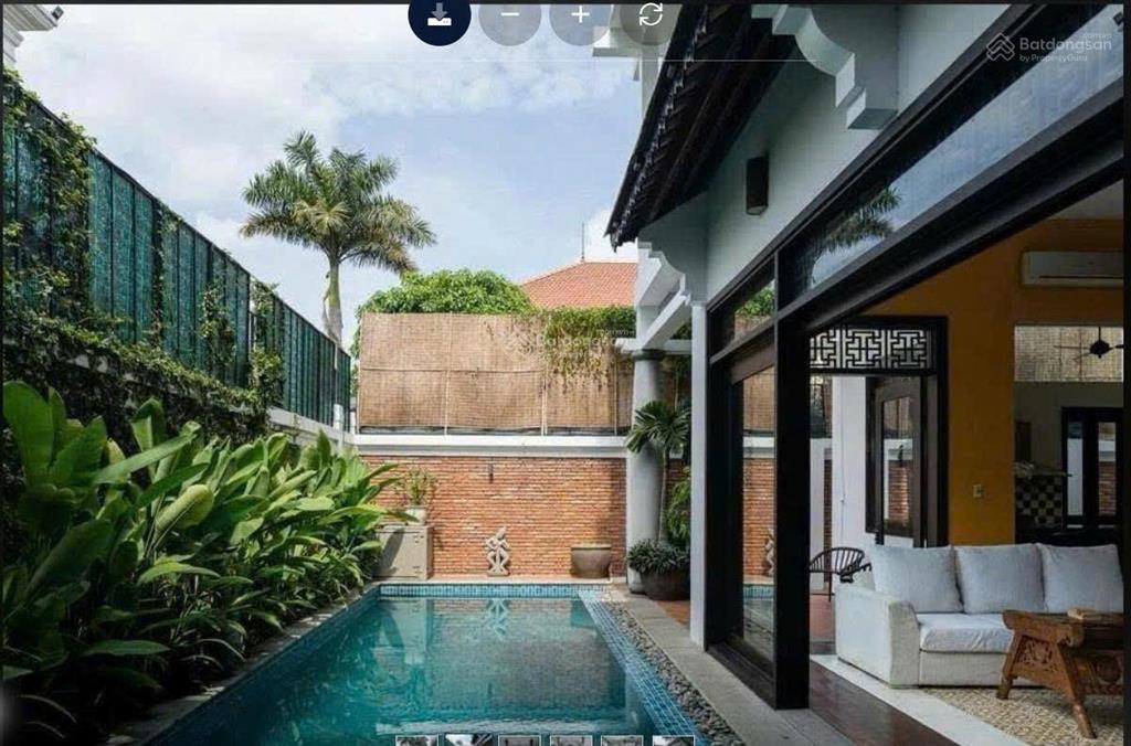 Siêu phẩm biệt thự indochine vip. thảo điền, 309,4m2 4 tầng. hồ bơi, sân vườn  giá 153 tỷ
