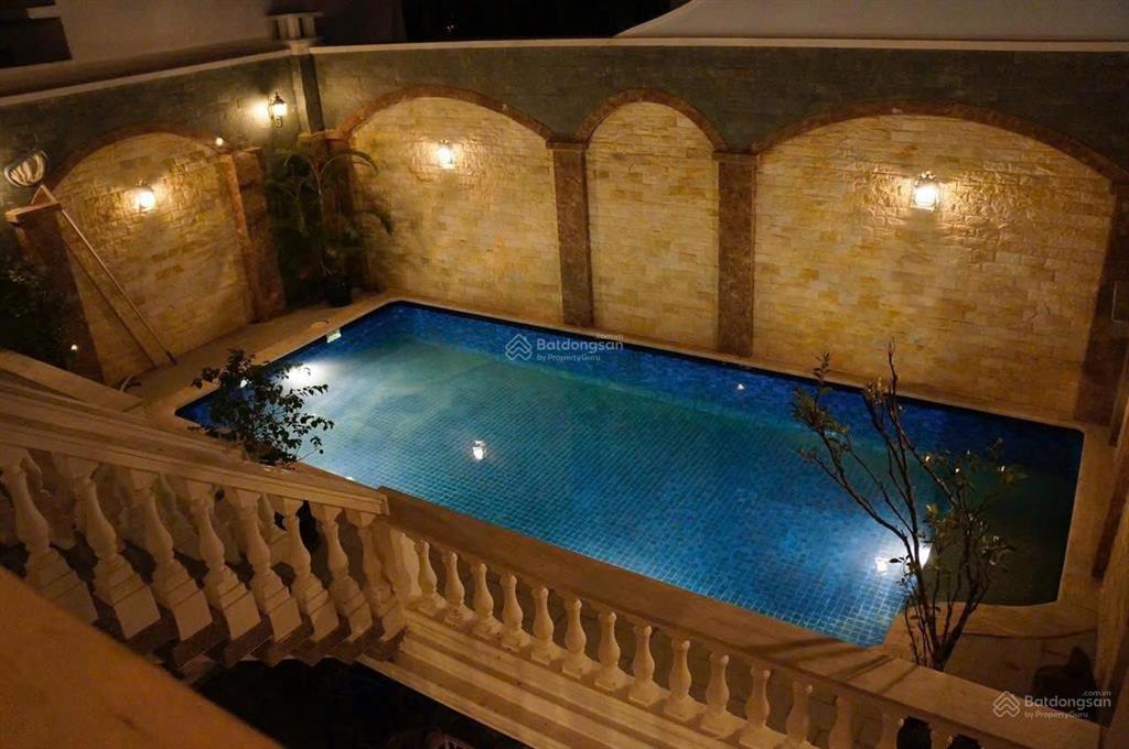 Bán nhà biệt thự mt thạch thị thanh quận 1  10x23m  4 tầng + hồ bơi, sân vườn  giá 124 tỷ