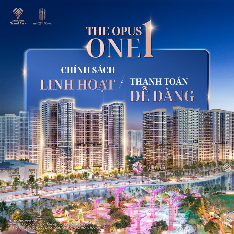 Biến giấc mơ độc lập thành hiện thực  căn hộ 1pn+1 the opus one  ck 901tr  tt 390tr kí ngay hđmb