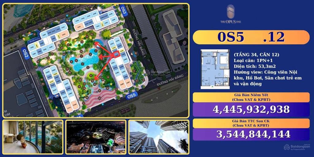 Biến giấc mơ độc lập thành hiện thực  căn hộ 1pn+1 the opus one  ck 901tr  tt 390tr kí ngay hđmb