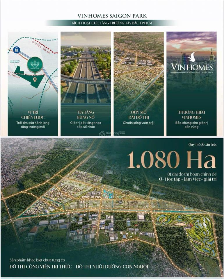 Người trẻ & nhà đầu tư đón sóng vinhomes saigon park đại đô thị 1080ha mở bán giá giai đoạn đầu