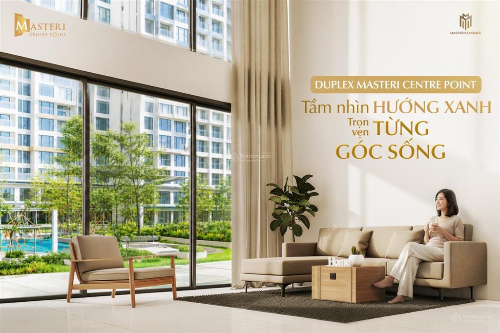 Gia đình có con nhỏ nên xem duplex sân vườn 113m² masteri centre point, giá 8 tỷ all in