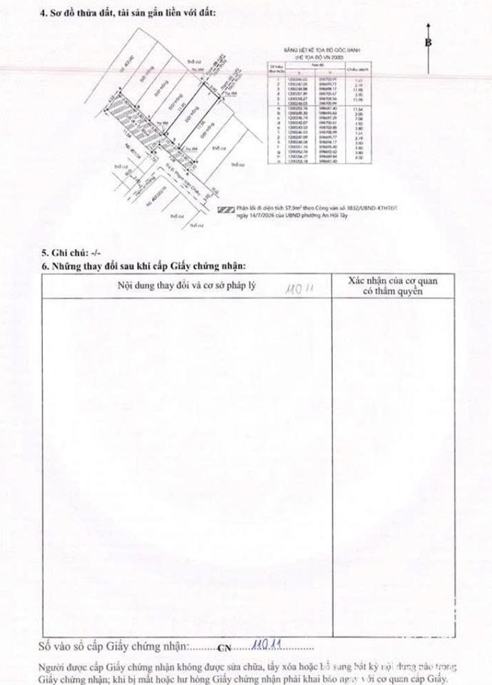 Bán đất phân lô thổ cư chính chủ p. gò vấp