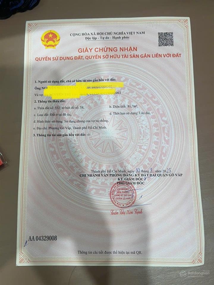 Bán đất chính chủ quang trung p10 gò vấp