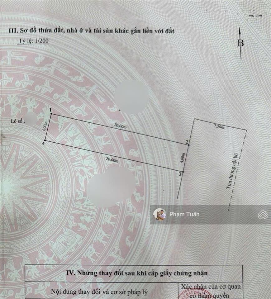 Mặt đường 15m đất tái định cư gốc lim, đằng hải (e164)  0917 696 ***