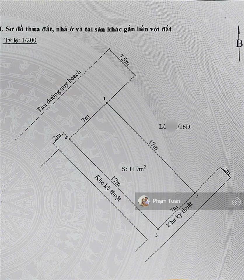 Thửa 3 mặt thoáng đất lô 16d lê hồng phong, đằng lâm (e335)  0917 696 ***