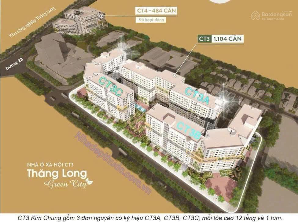 Bán căn hộ thương mại dự án kim chung  đông anh, vị trí đẹp giá tốt nhất. 63.1 m2 chưa đến 3 tỷ