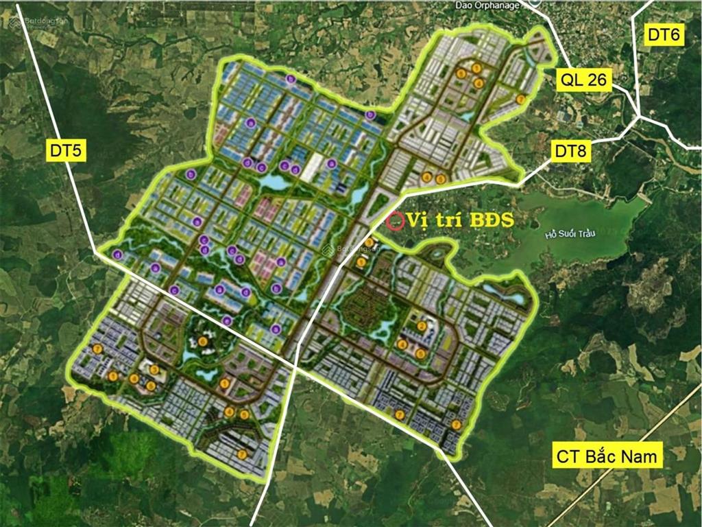 Chính chủ bán lô đất full thổ cư mặt đường dt8, vị trí đẹp đối diện kcn ninh xuân, 685m2,nhỉnh 2 tỷ