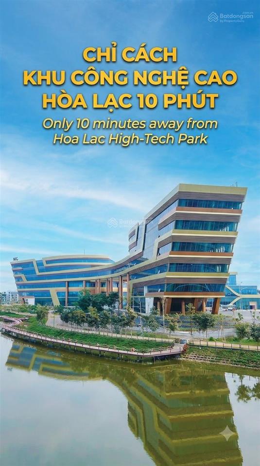 Quỹ đất vàng trực diện hồ sinh thái hòa lạc  đường ô tô tránh  sổ sẵn sàng tên