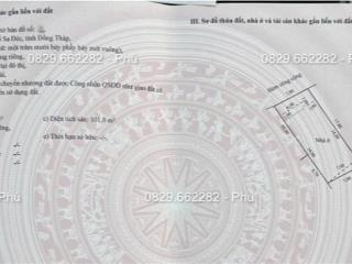 Bán nhà 3PN P1 Hùng Vương Sa Đéc, DT 117m2, hướng Tây Bắc, giá 2.7 tỷ.