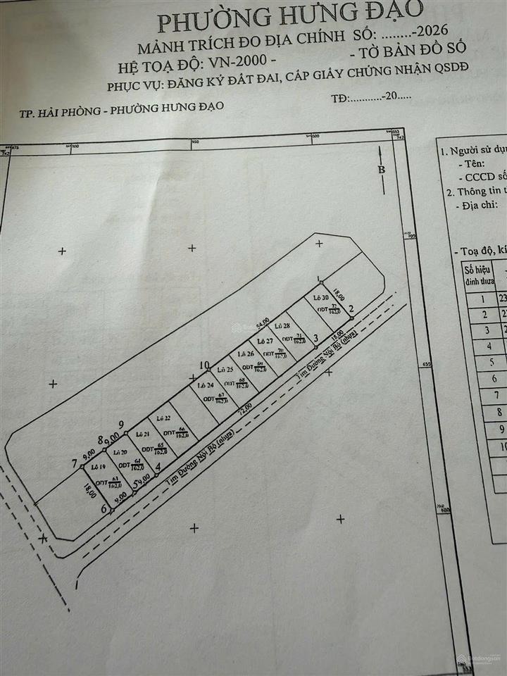Đấu giá anh dũng 7 vị trí ngay chân cầu rào 1, bđcc giá chỉ hơn 2 tỷ