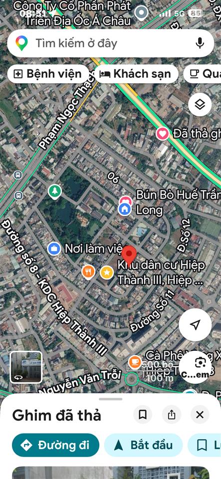 Đất nền thổ cư 100% cần bán ngay kdc hiệp thành 3