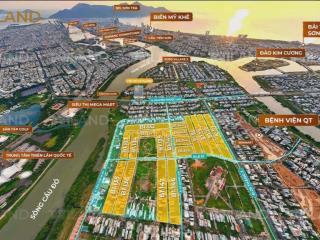 (vị trí hiếm & giá tốt) bán 200m2 đất, đông nam, xẻ khe kề sông cận biển tại hoà xuân gần aeon mall