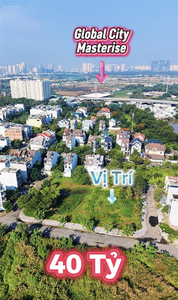 Bán lô góc 2 mặt tiền & 3 mặt thoáng 2045m2  liền kề global city