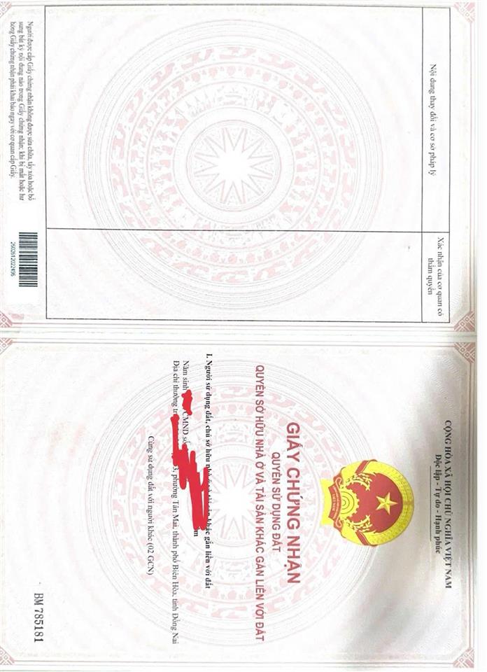 Bán đất sổ đỏ giá siêu hời tại gần ubnd phường tân mai (cũ), 2,3 tỷ, 230m2