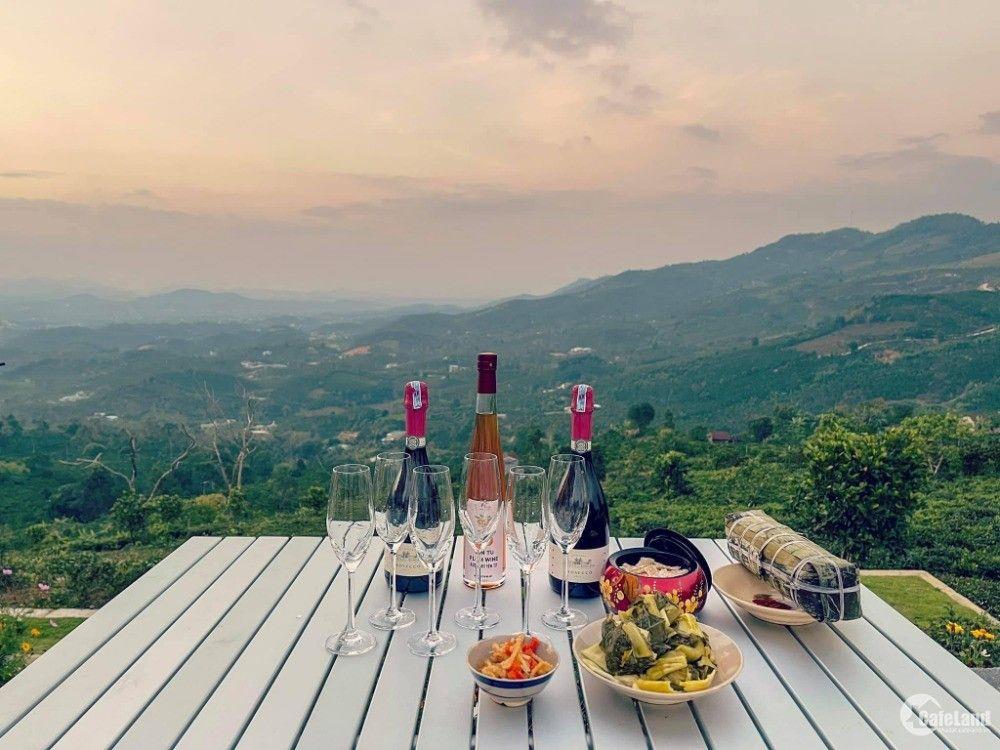 đất ven đà lạt 200m2 view đồi thông giá 680 triệu sổ sẵn