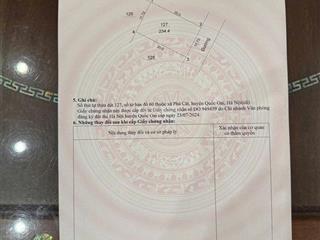 Hàng hiếm thôn 7 phú cát, hoà lạc dt 234m