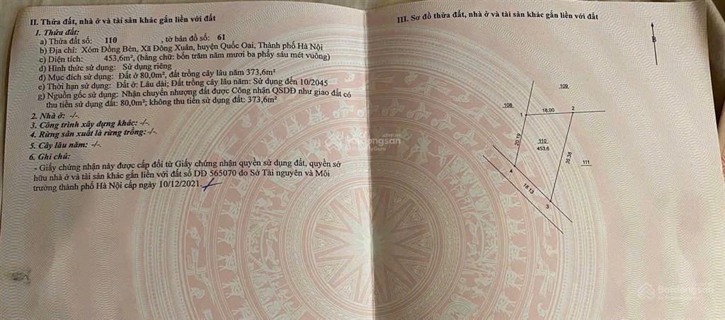 453m bám mặt trục chính liên thôn