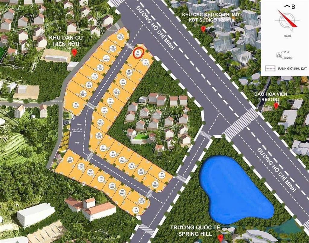 169m tại yên xuân thành phố hà nội đất ngoài quy hoạch sudico nằm sát quy hoạch đường hồ chí minh