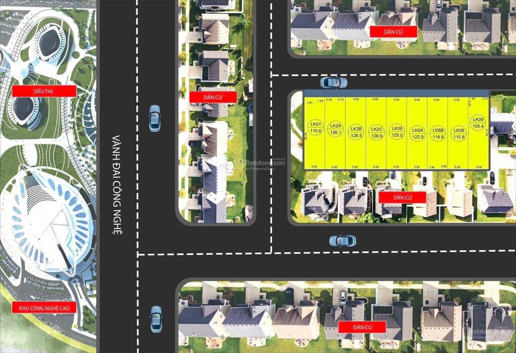 Bán 100m² tại công nghệ cao hòa lạc giá mềm hơn khu vực