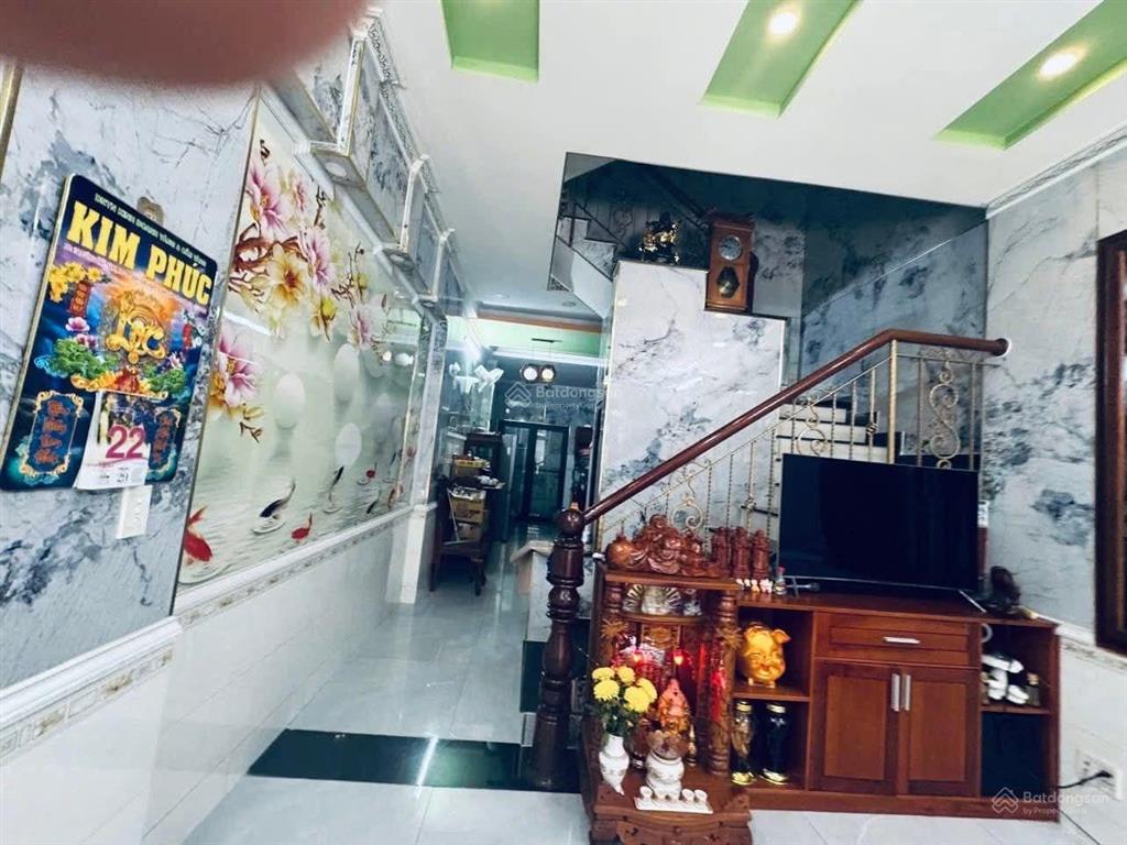 Hẻm ô tô thông 2 mặt trước sau rất thoáng  đường số 6, bình hưng hòa b, bình tân  64m² (4x16)