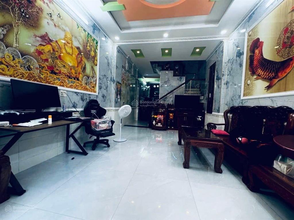 Hẻm ô tô thông 2 mặt trước sau rất thoáng  đường số 6, bình hưng hòa b, bình tân  64m² (4x16)