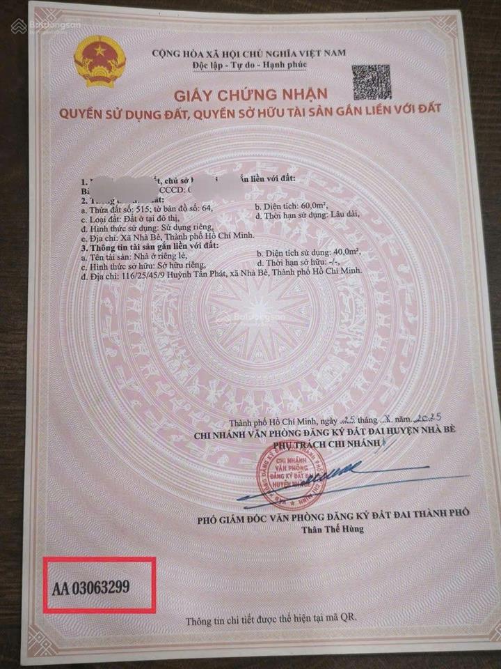 Chính chủ đang vay bank 3ty bán nhanh 3,6 tỷ phí 50 triệu