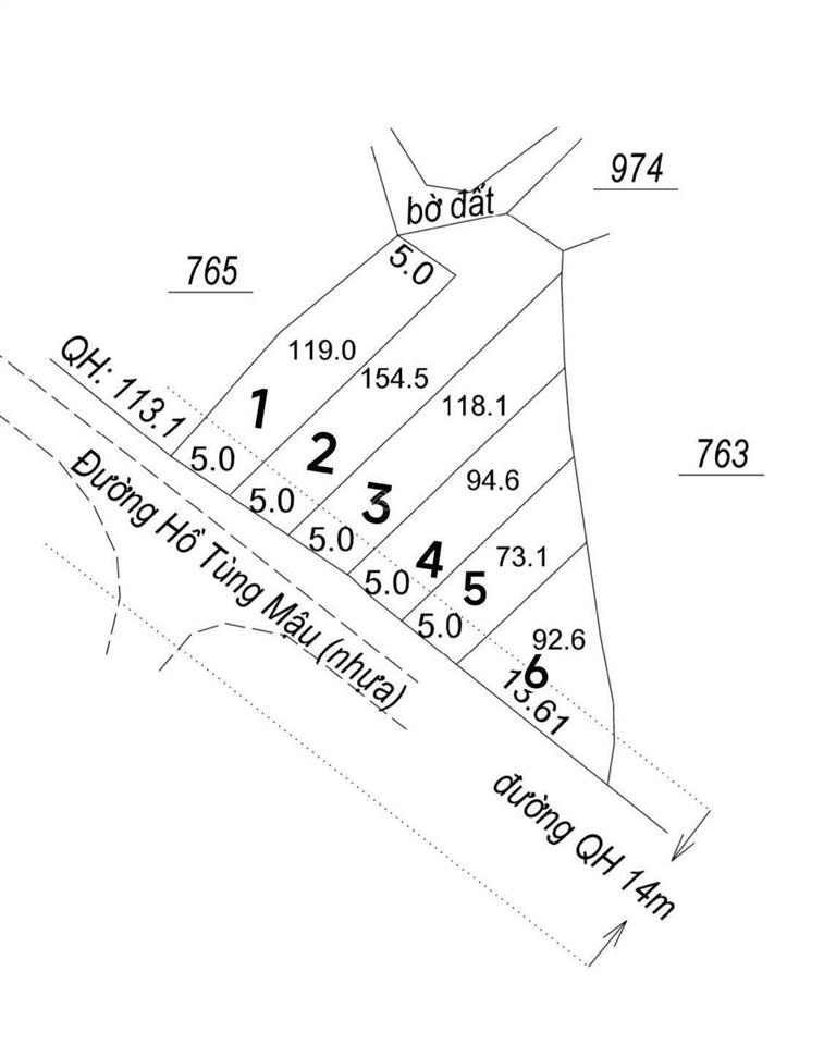 Hàng hiếm  đất mặt tiền hồ tùng mậu, p. hòa thắng, ngang 5m, full thổ cư, chỉ 460 triệu
