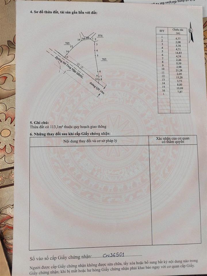 Hàng hiếm  đất mặt tiền hồ tùng mậu, p. hòa thắng, ngang 5m, full thổ cư, chỉ 460 triệu