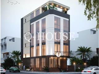 Tòa nhà văn phòng "mới  căn góc" ngay trần lựu 6.5m*20m hầm 5 tầng suốt thang máy, 100 triệu/tháng