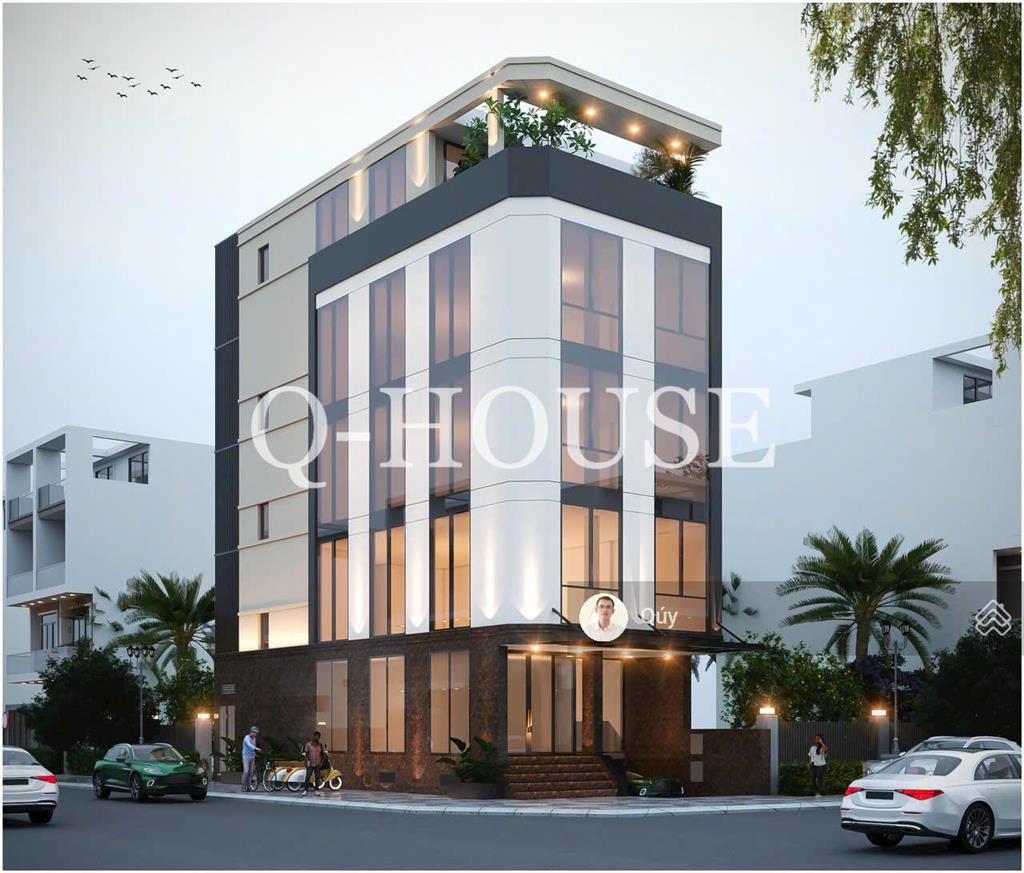 Tòa nhà "mới  căn góc" ngay trần lựu 6.5m*20m, hầm, 5 tầng suốt, thang máy, 110 triệu/tháng