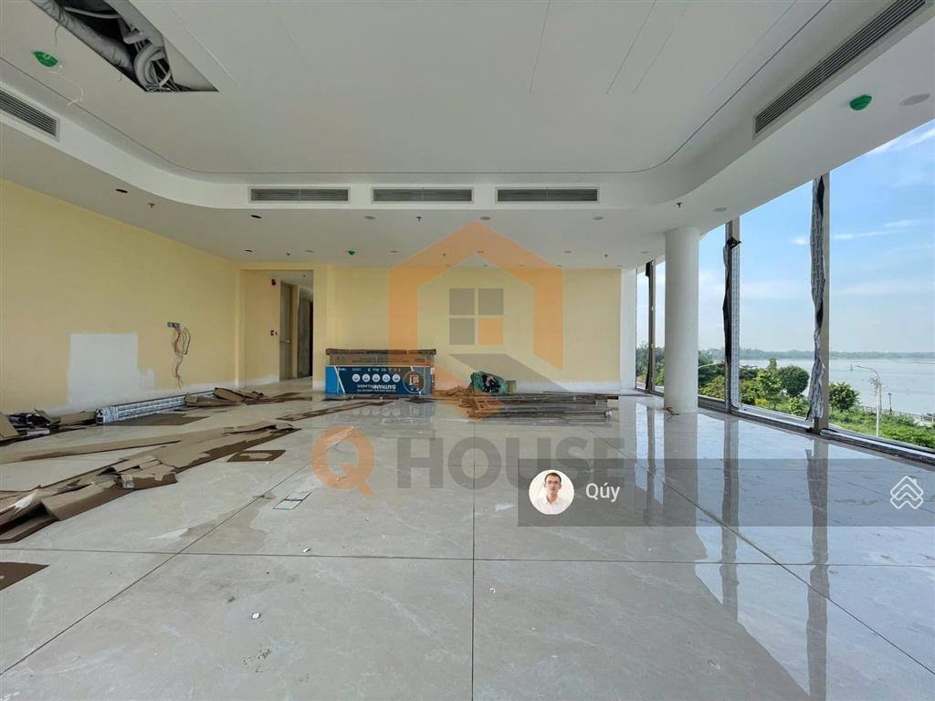 Tòa nhà "mới  góc" mặt tiền sông trần qúy kiên  thạnh mỹ lợi 16.5*20m, hầm 5 tầng suốt thang máy
