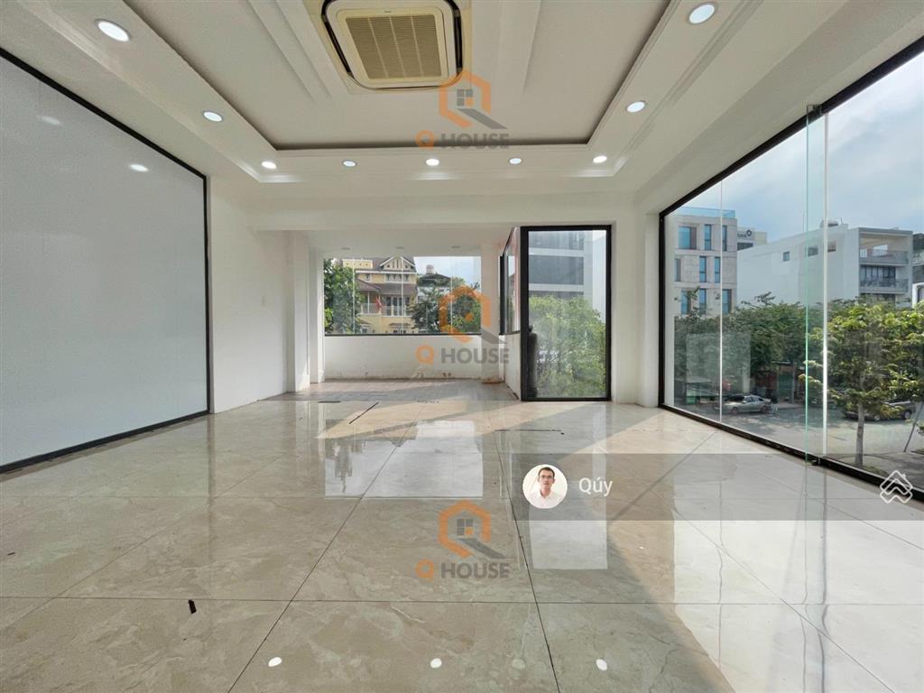Tòa nhà "căn góc" an khánh  an phú 11m*20m, hầm, 3 lầu suốt, thang máy, 110 triệu/tháng