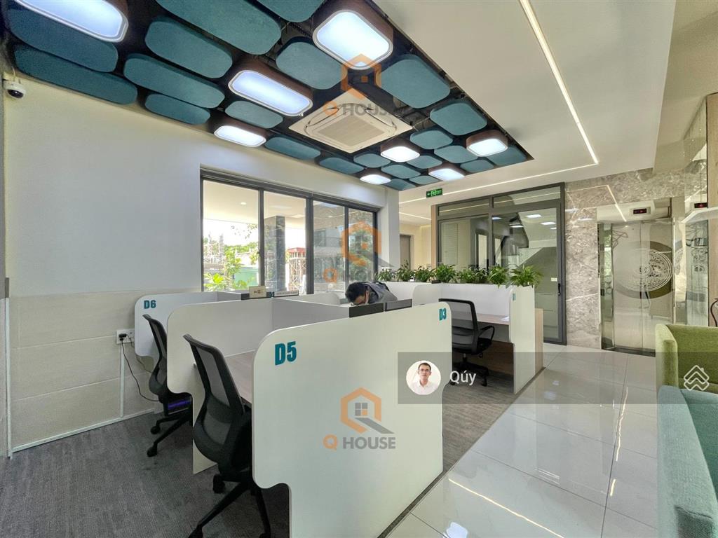 Tòa văn phòng full nội thất gần bát nàn p. bình trưng 10*18m hầm 3 lầu 8 phòng thang máy sân thượng