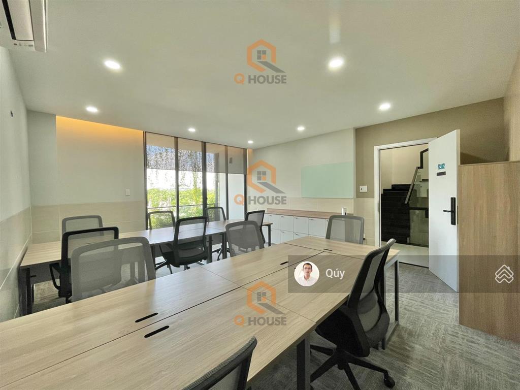 Tòa văn phòng full nội thất gần bát nàn p. bình trưng 10*18m hầm 3 lầu 8 phòng thang máy sân thượng