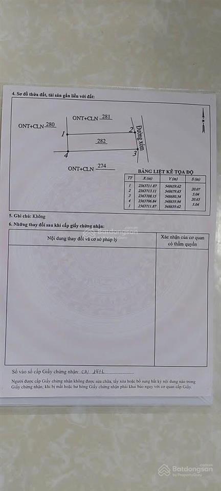 Bán đất tại bắc sơn, tam nông, phú thọ, giá siêu hời 450 triệu vnd