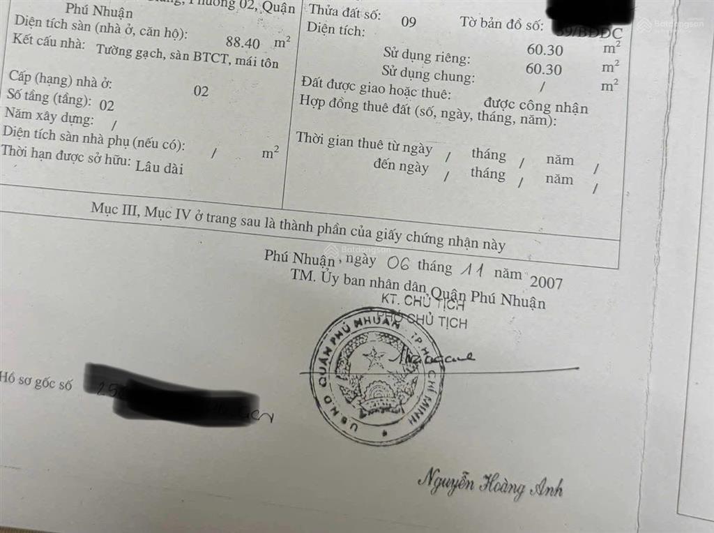 Khu vip phan xích long, 61m2, ngang 9m  hxh 6m đường hoa đào, phú nhuận, giá nhỉnh 10 tỷ