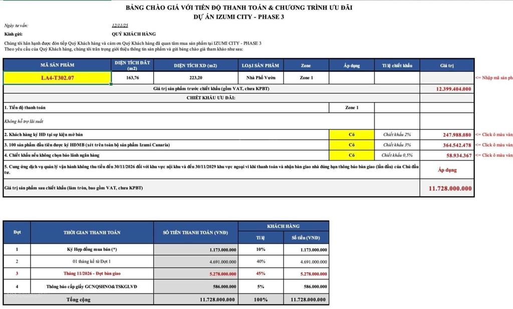 Nhà phố đối diện clubhouse dt 163m2, dtsd 223m canaria izumi city xã long hưng, biên hòa đồng nai