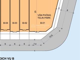 Cho thuê mặt bằng tầng 1 + 2 lô góc đẹp nhất dự án telin park diện tích sàn 800m2 giá cả thỏa thuận