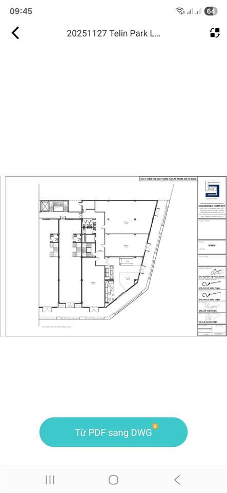Cho thuê mặt bằng tầng 1 + 2 lô góc đẹp nhất dự án telin park diện tích sàn 800m2 giá cả thỏa thuận