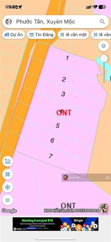 Chính chủ bán nhanh lô liền kề tại phước tân  xuyên mộc  brvt. 680m² thổ cư. giá tốt