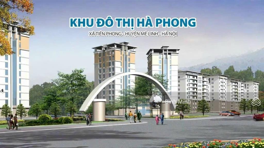 Bán biệt thự kđt hà phong, mê linh, 300m2, view hồ nước, sổ đỏ, sẵn nhà xây thô, sang tên ngay.