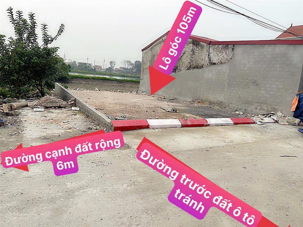 Bán đất lô góc 105m² thôn phúc quan, hòa lâm, (nay là xã ứng hòa  hà nội), mt hơn 7m, giá 2,8 tỷ