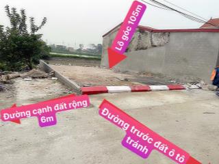 Bán đất lô góc 105m² thôn phúc quan, hòa lâm, (nay là xã ứng hòa  hà nội), mt hơn 7m, giá 2,8 tỷ