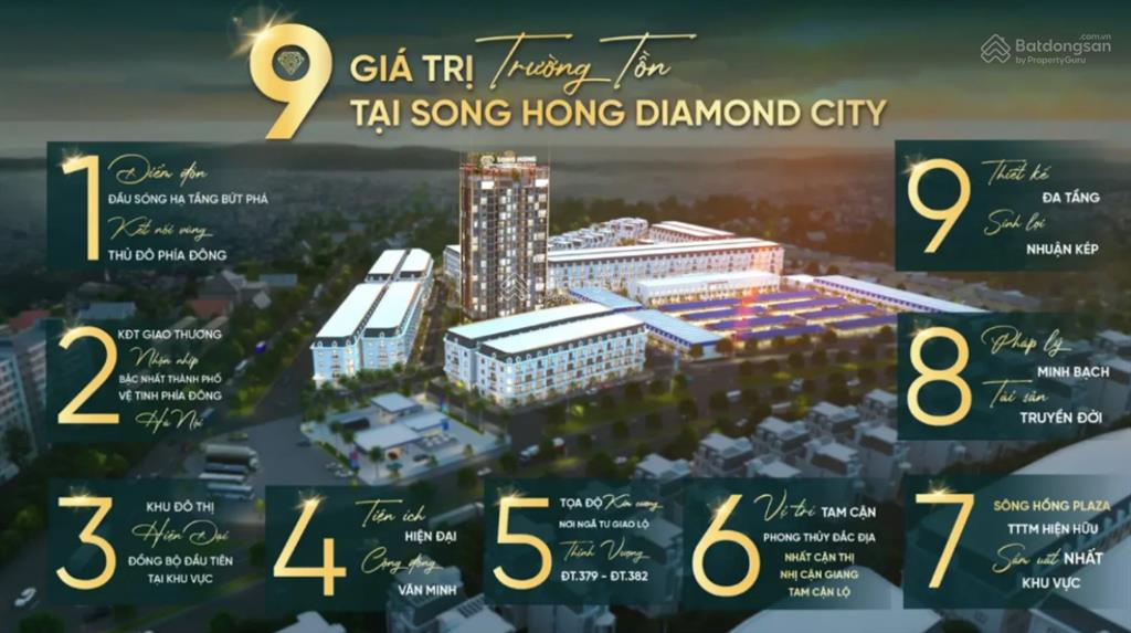 Siêu phẩm bđs phía đông hà nội sông hồng diamond city