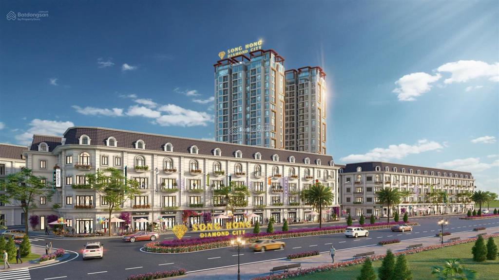 Bán gấp căn lk da sông hồng diamond city dtxd dt88m2 xây 5,5 tầng giá nhỉnh 8 tỷ gần kđt ecopack