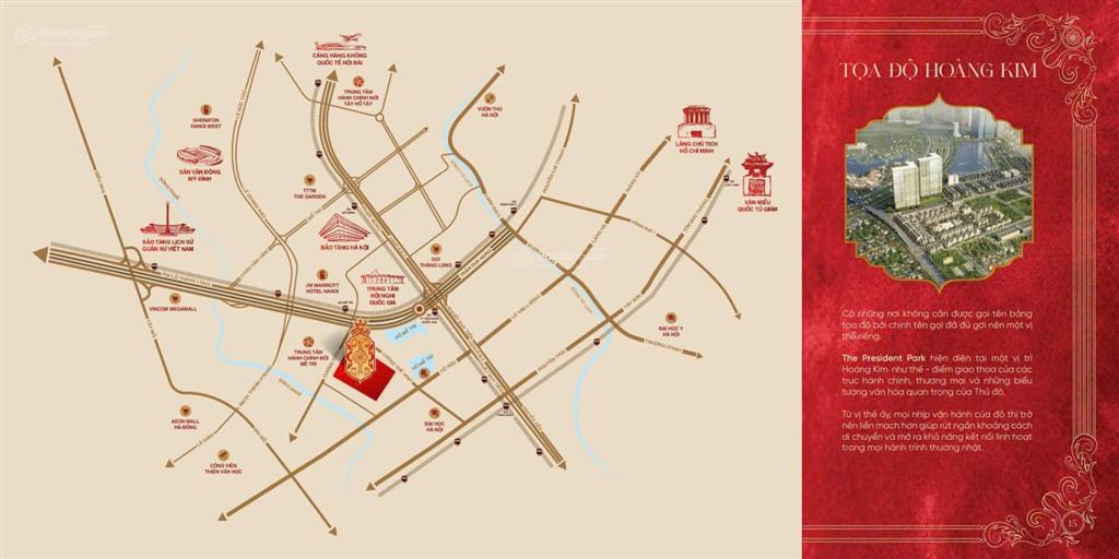 Liền kề tại dự án the president park đẳng cấp  tâm điểm kết nối phía tây hà nội