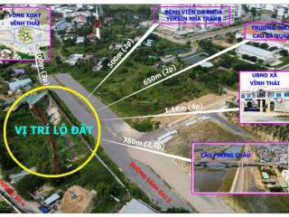 Lô hiếm ngang 8m, 2 mặt tiền đường vành đai 3 nha trang rộng 36m. 147m2 full thổ xây dựng dự do
