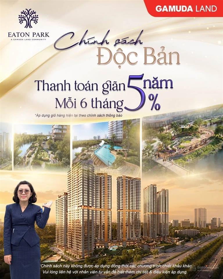 Bán căn hộ 2pn eaton park giá 9.8 tỷ. tầng trung view city.  0911 693 ***